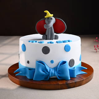 Character Fondant Cake - Morphle Elephant Cake