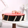 Front View of Choco Strawberry Cake