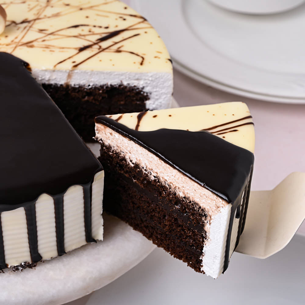 Creamy Drip Choco Vanilla Cake  Free Home Delivery by Pastry Days