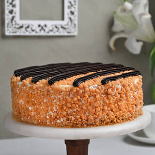 Front View of Chocolate Butterscotch Cake
