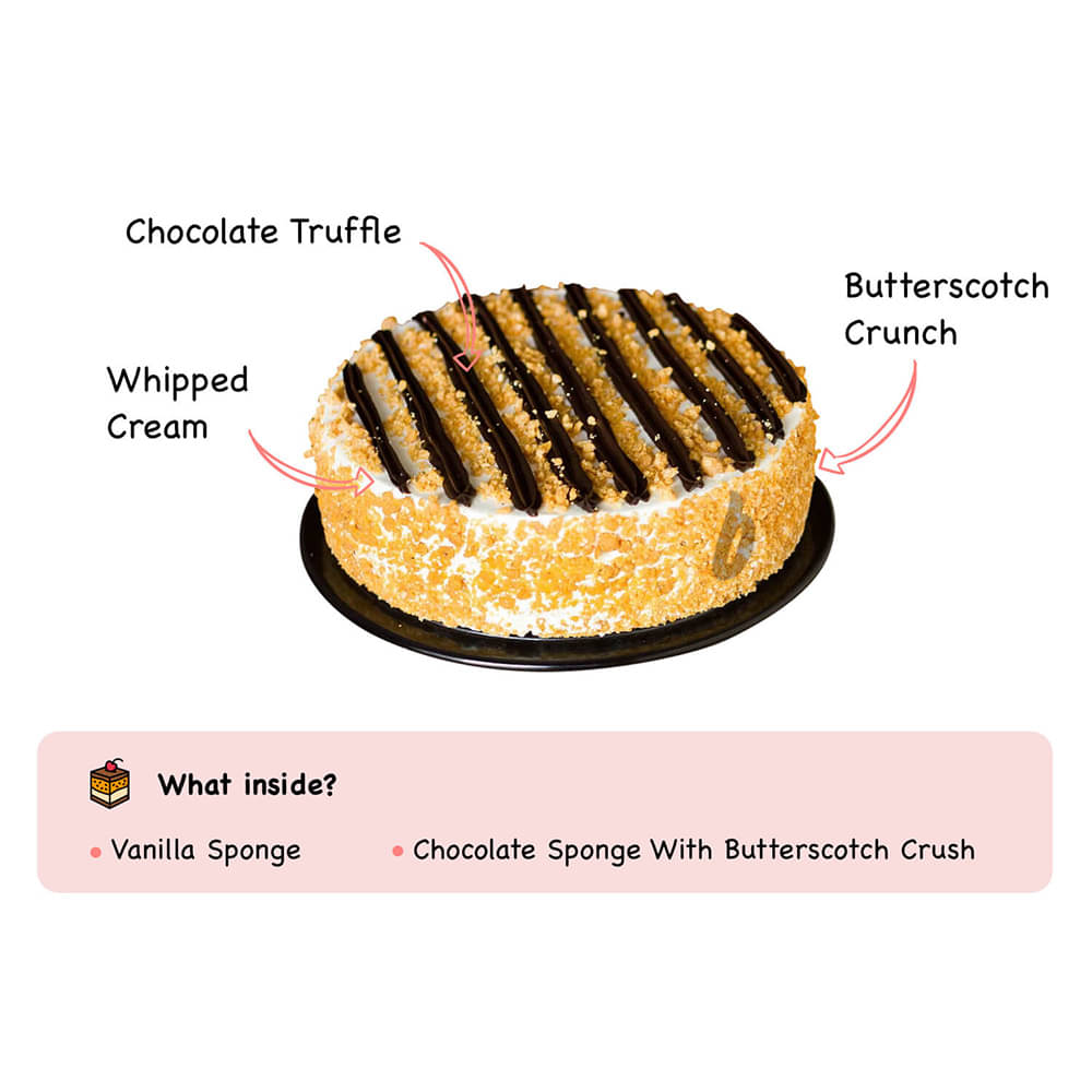 Eggless Surprise Inside Butterscotch Cake – Gayathri's Cook Spot