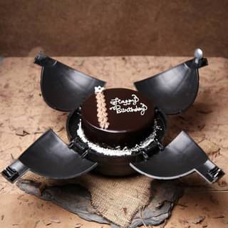 Chocolate Cream Bomb Cake