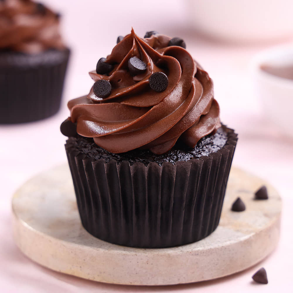 Choco Chip Cupcake Creamy choco chip cupcake delight