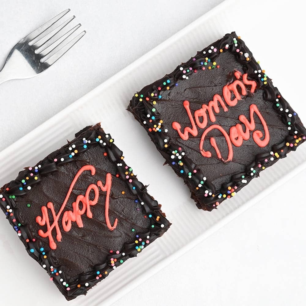 Set of 2 Chocolate Walnut Brownie for Women's Day