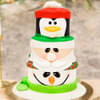 Penguin Snowman Fondant For Kids