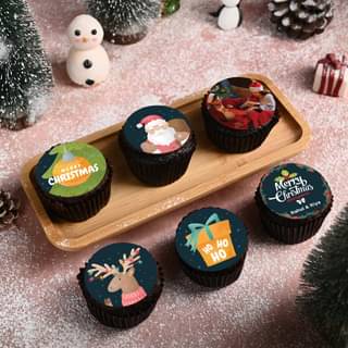 Christmas Delicious Photo Cupcakes