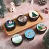 Christmas Photo Cup Cakes Set of 6