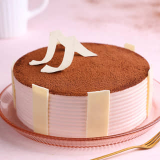 Top View of Round Decadent Coffee Cake
