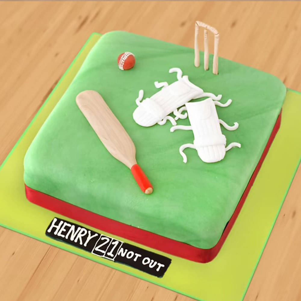 Cricket Birthday Cake – 8 inches | 7Marvels Cakes & Macarons