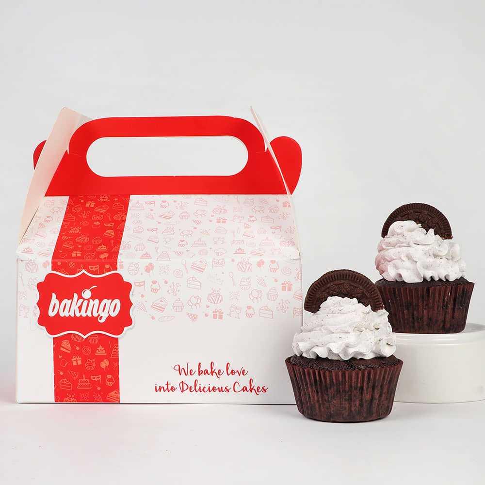 Packed View of Oreo cupcake From Bakingo