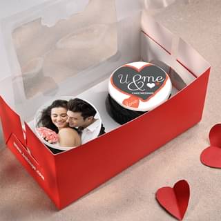 Packed Personalised Cupcakes For Lovers 2 Pieces