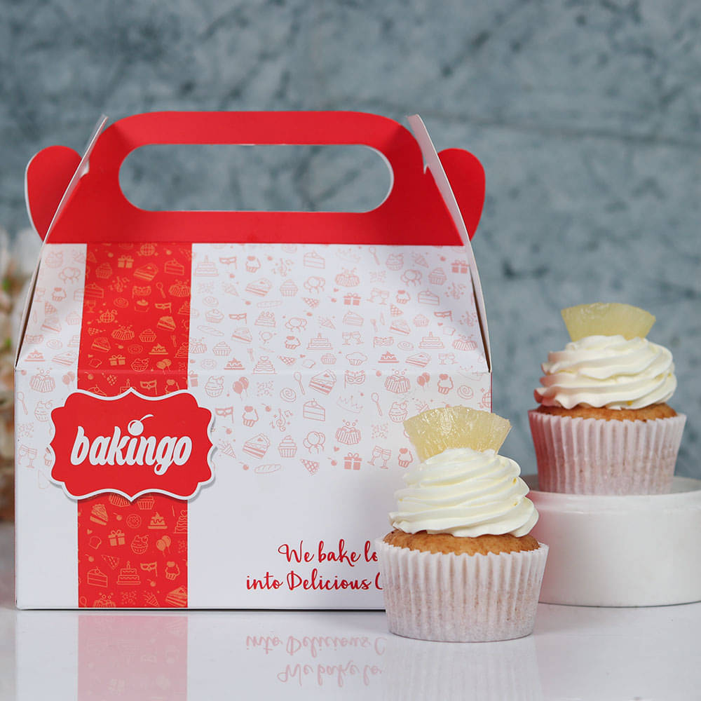 2 hours Delivery of Pineapple Cupcake