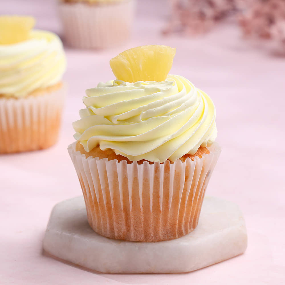 2 hours Delivery of Pineapple Cupcake