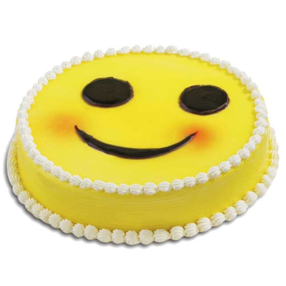 5 Retro Smiley Smile Happy Face Emoji Cake Picks Cupcake Happy Birthday Cake  Topper Assorted Colors 90s - Walmart.com