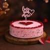 Special Round Red Velvet Love Cake