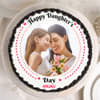 Happy Daughters Day Photo Cake- Top View