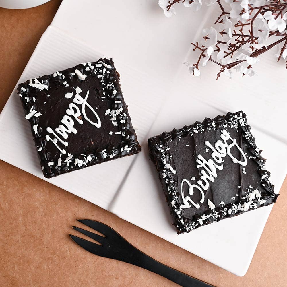 Delicious Happy Birthday Brownie