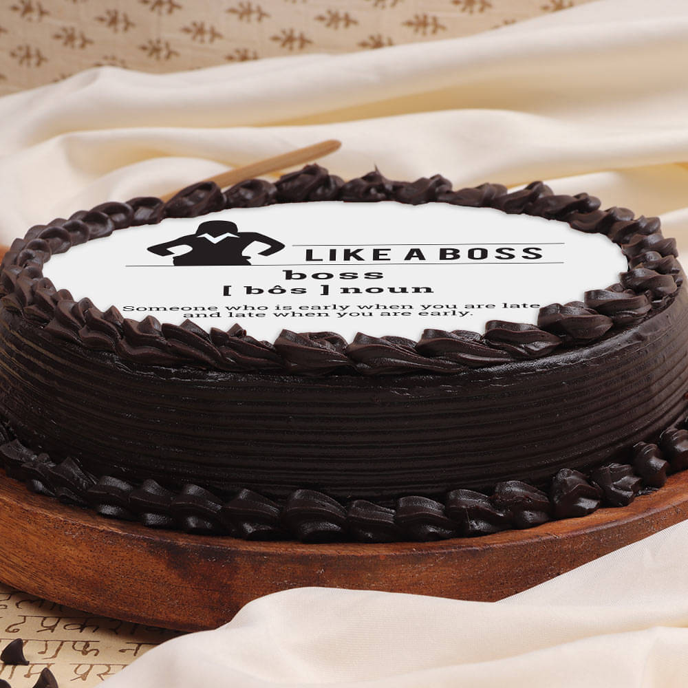 Side View of Preppy Poster Cake