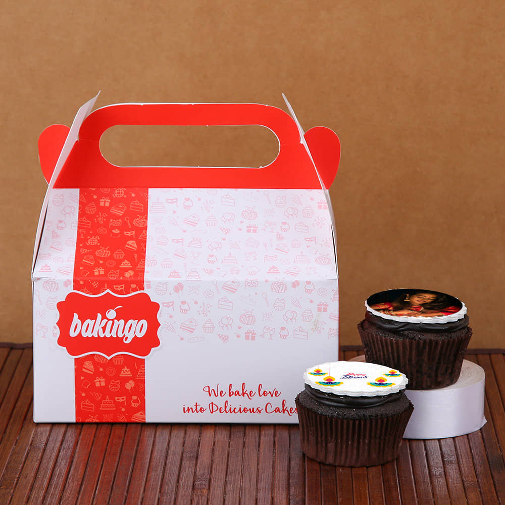 Diwali Photo And Poster Cup Cakes