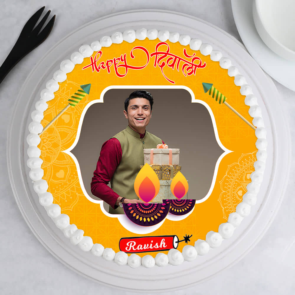 Diwali Photo Cake