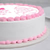 Half View of Pristine Round Mothers Day Delight Cake