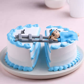 Exotic Baby Milestone Pinapple birthday Cake