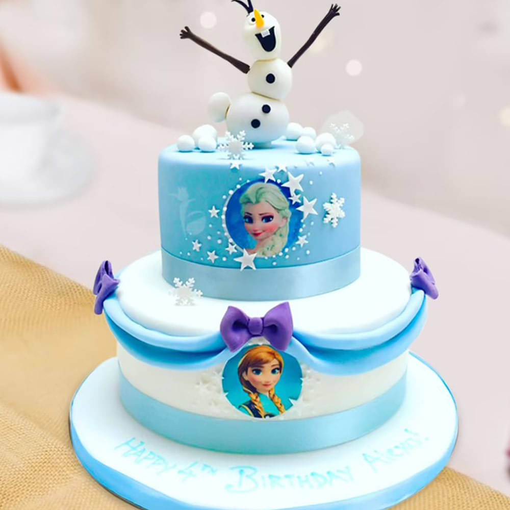 3D Princess Frozen Theme Cakes for Kids  Deliciae Cakes