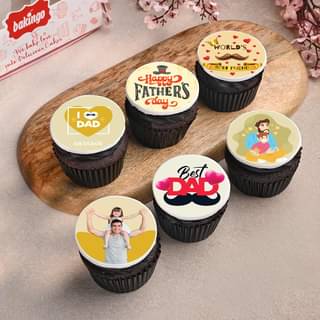 I Love Dad Personalized Cupcakes