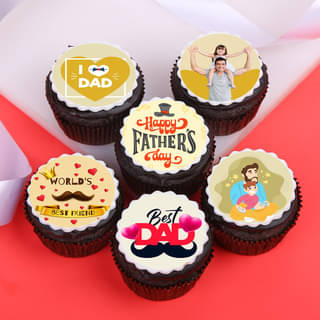I Love Dad Personalized Cupcakes