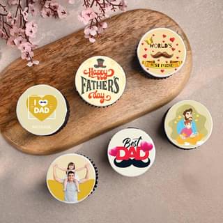 I Love Dad Personalized Cupcakes