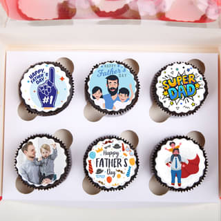 Fathers Day Personalized Cupcakes Set Of 6