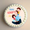 Happy Fathers Day Theme Cake