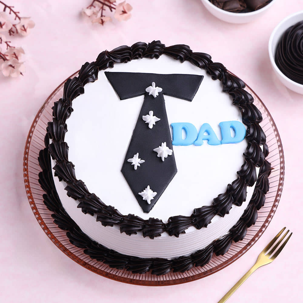 Classy Dad Cake Top View of Cool Daddy Cake