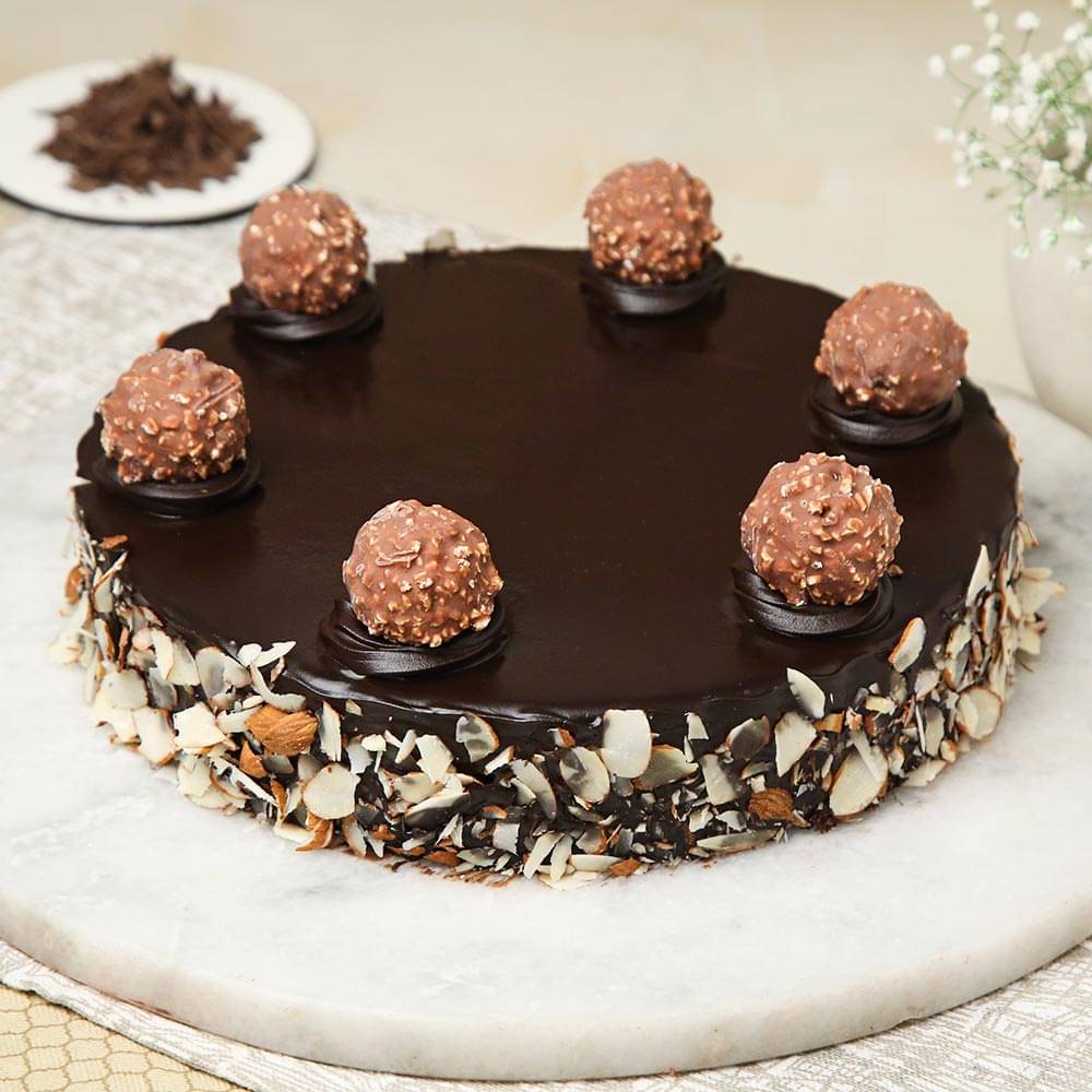 Tempting Ferrero Rocher Cake Delivery Chennai Order Cake Online Chennai Cake  Home Delivery Send Cake as Gift by Dona Cakes World Online Shopping India