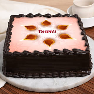 Side View of Diwali Poster Cake