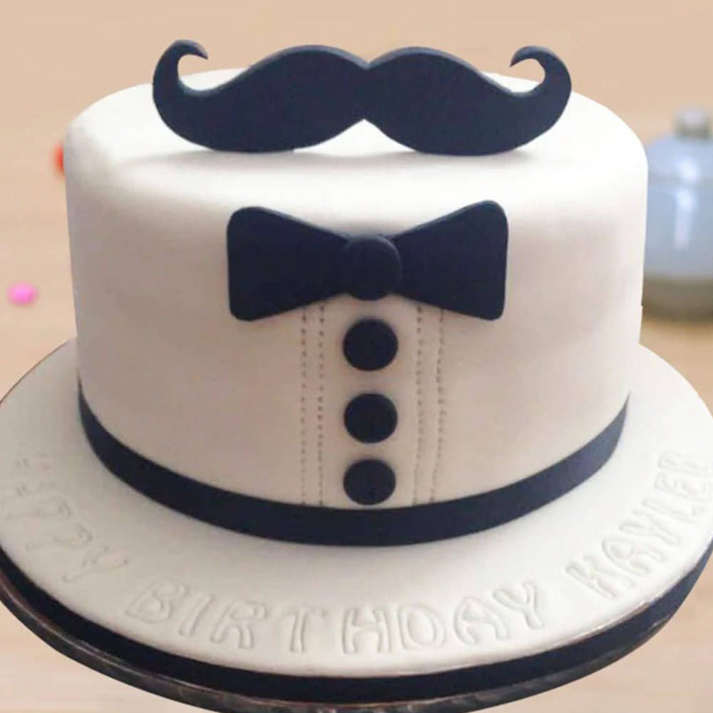 Moustache Cake 3