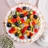 Top View of Fresh Fruit Cake