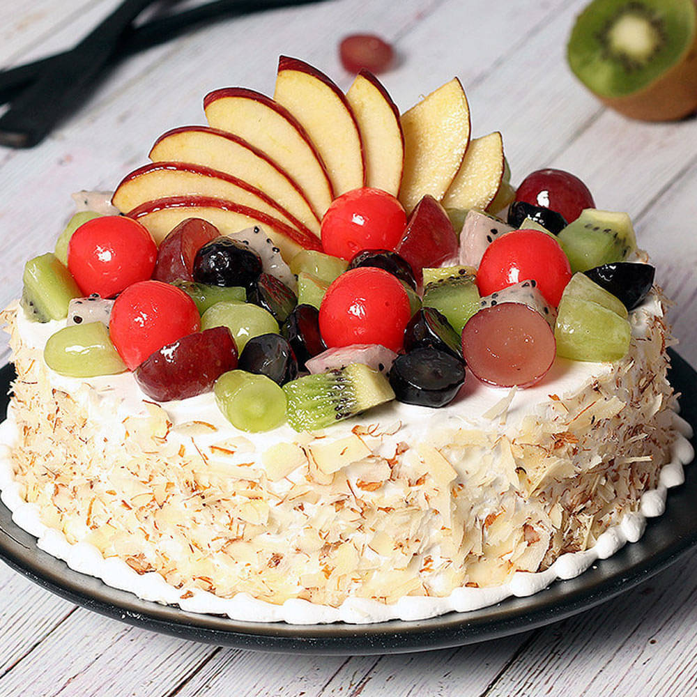 Fresh Fruit Krishna Janmashtami Cake Janmashtami Fruit Cake
