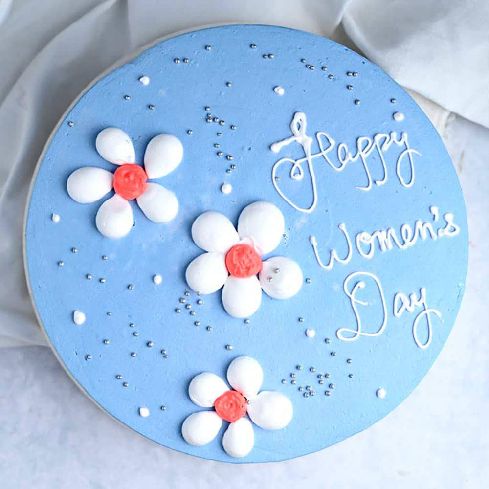 Dainty Blue Cake Infused With Juicy Pineapples.