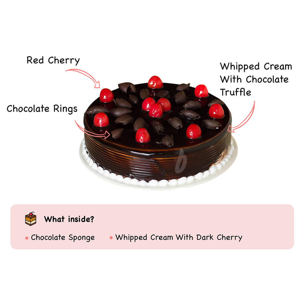 Product Ingredients of Gateau Black Forest Cake