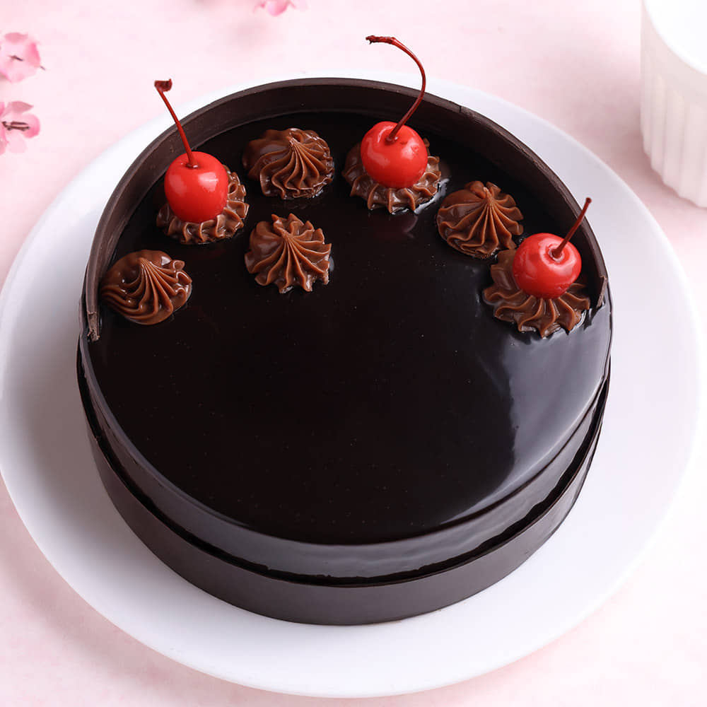 Front View of Gateau Black Forest Cake