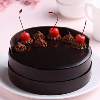 Front View of Gateau Black Forest Cake