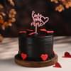 Round Chocolate Cake For Love