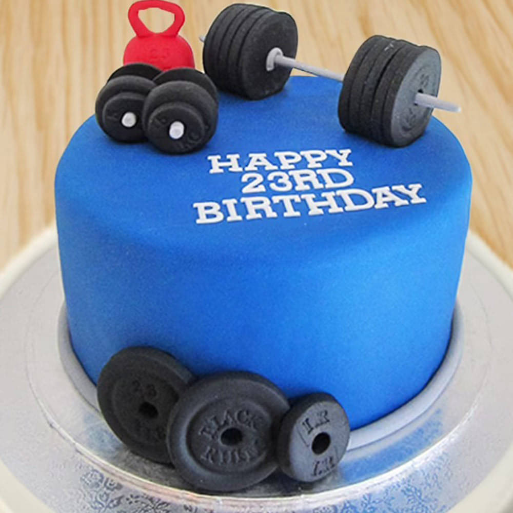 Gym Fondant Cake | Birthday Cake For Gym Lover | Yummy Cake