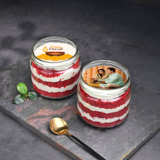 Diwali Poster Jar Cakes