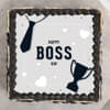 Top View of Boss Day Poster Cake