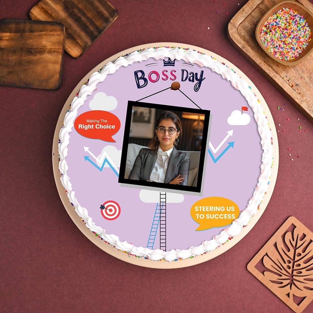 Sweet Success Boss Day Cake