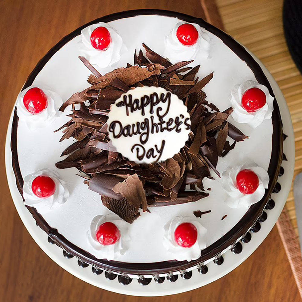 Order Delish Daughters Day Chocolate Cake Online, Price Rs.999 | FlowerAura