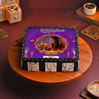 Happy Diwali Photo Cake