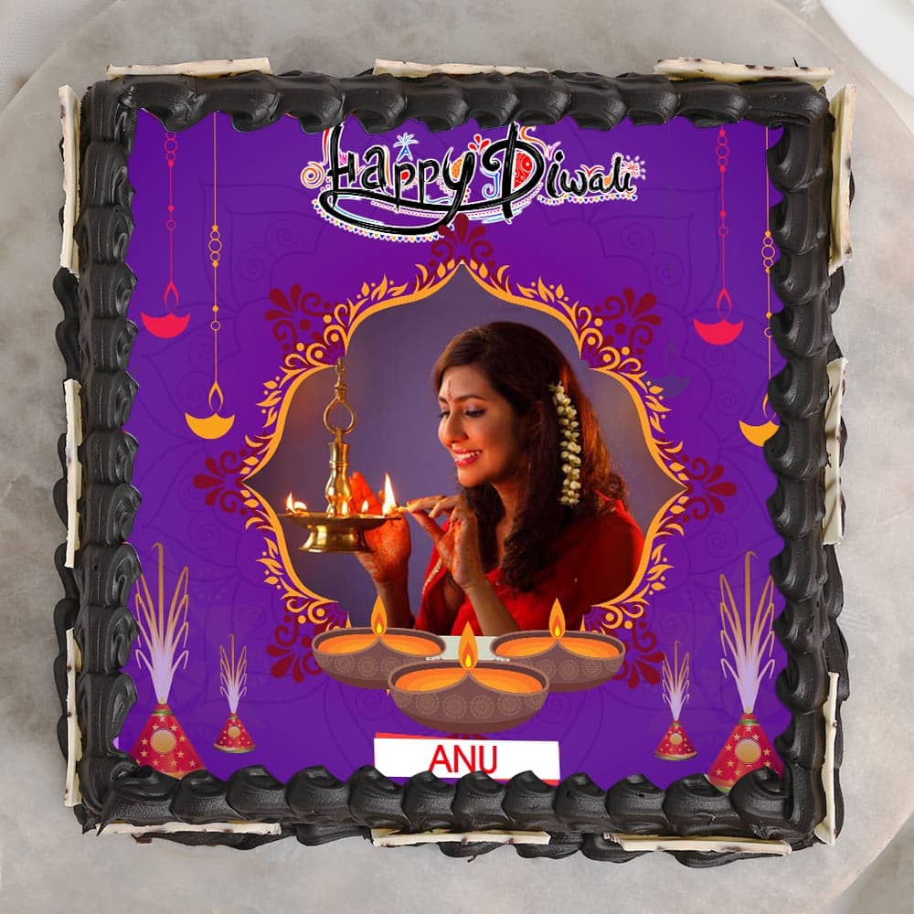 Happy Diwali Photo Cake